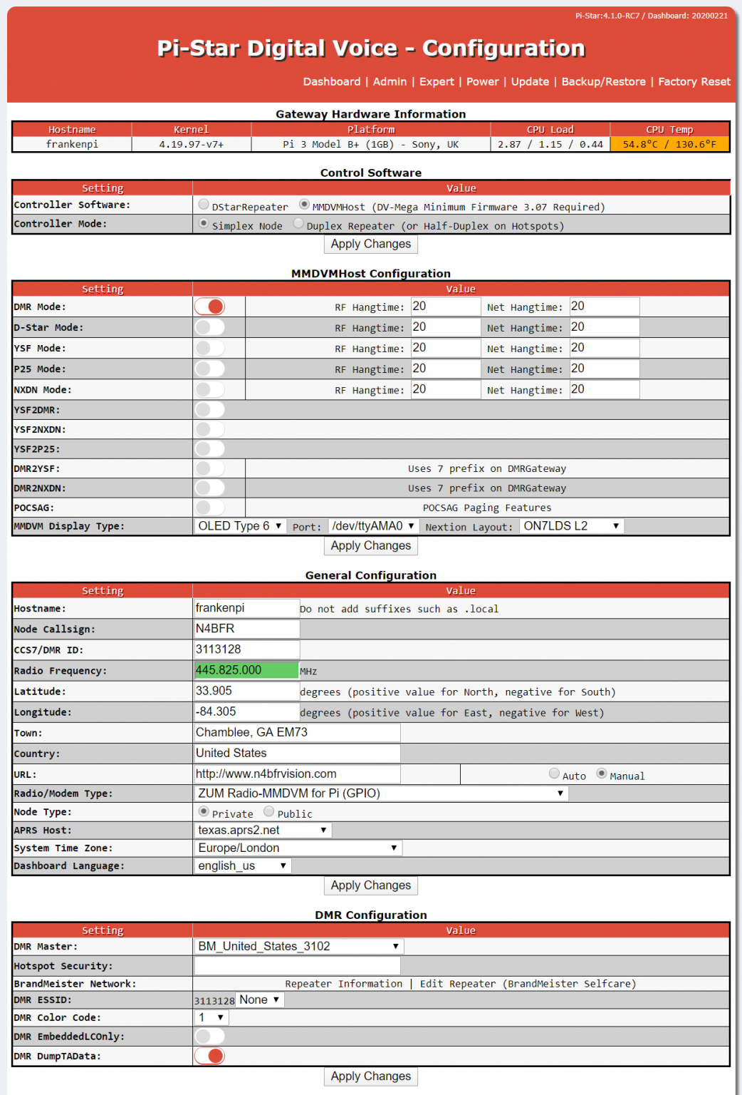 Making a Franken-PiStar & APRS Tracker – N4BFR Vision